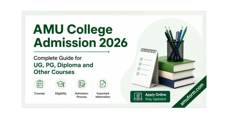 amuform- AMU College Admission 2026
