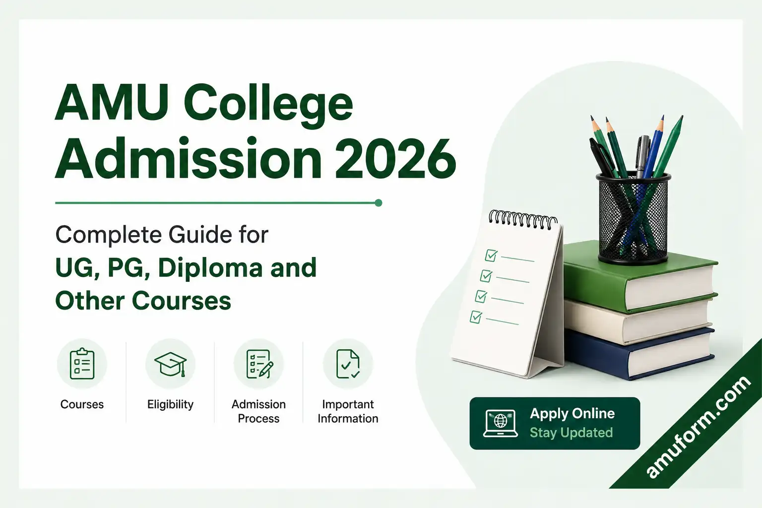 AMU College Admission 2026 complete guide for UG PG diploma courses